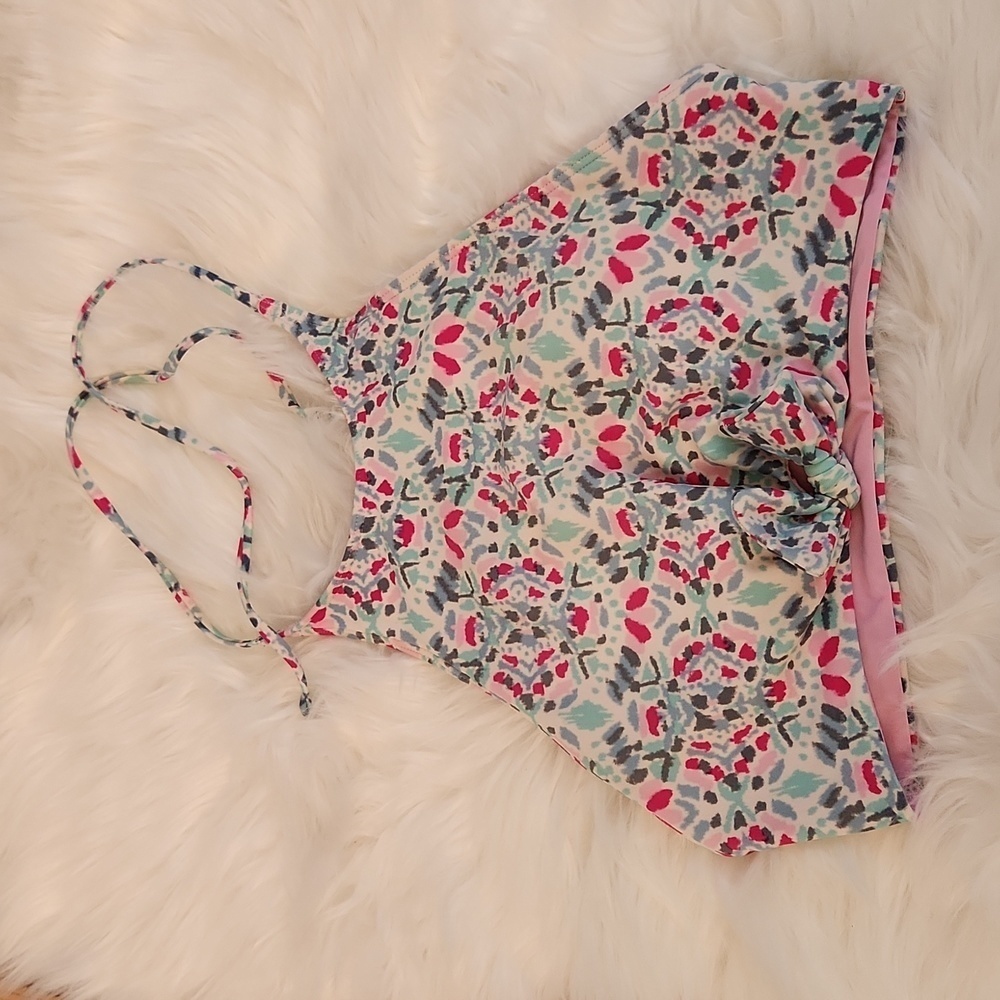 Aerie High Neck Halter Bikini Top Size S